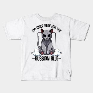 Russian Blue Cat Kids T-Shirt